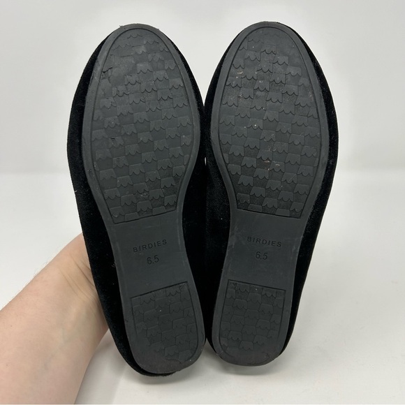 Birdies The Starling Black Velvet Comfort Smoking Slipper Flats Size 6.5 - Picture 7 of 14